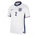 England Kyle Walker #2 Fußballbekleidung Heimtrikot EM 2024 Kurzarm